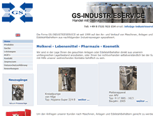 Tablet Screenshot of gs-industrieservice.de